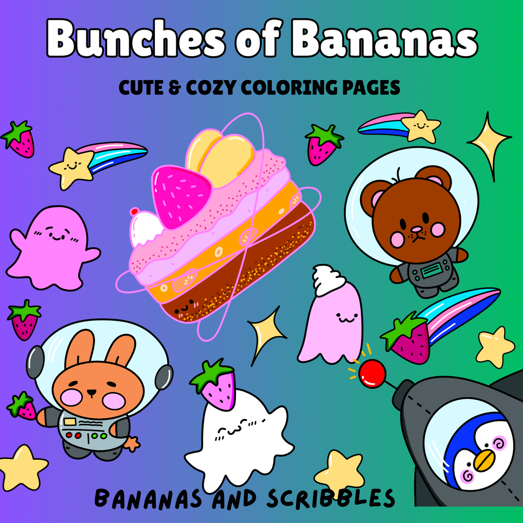Bunches of Bananas Coloring Pack